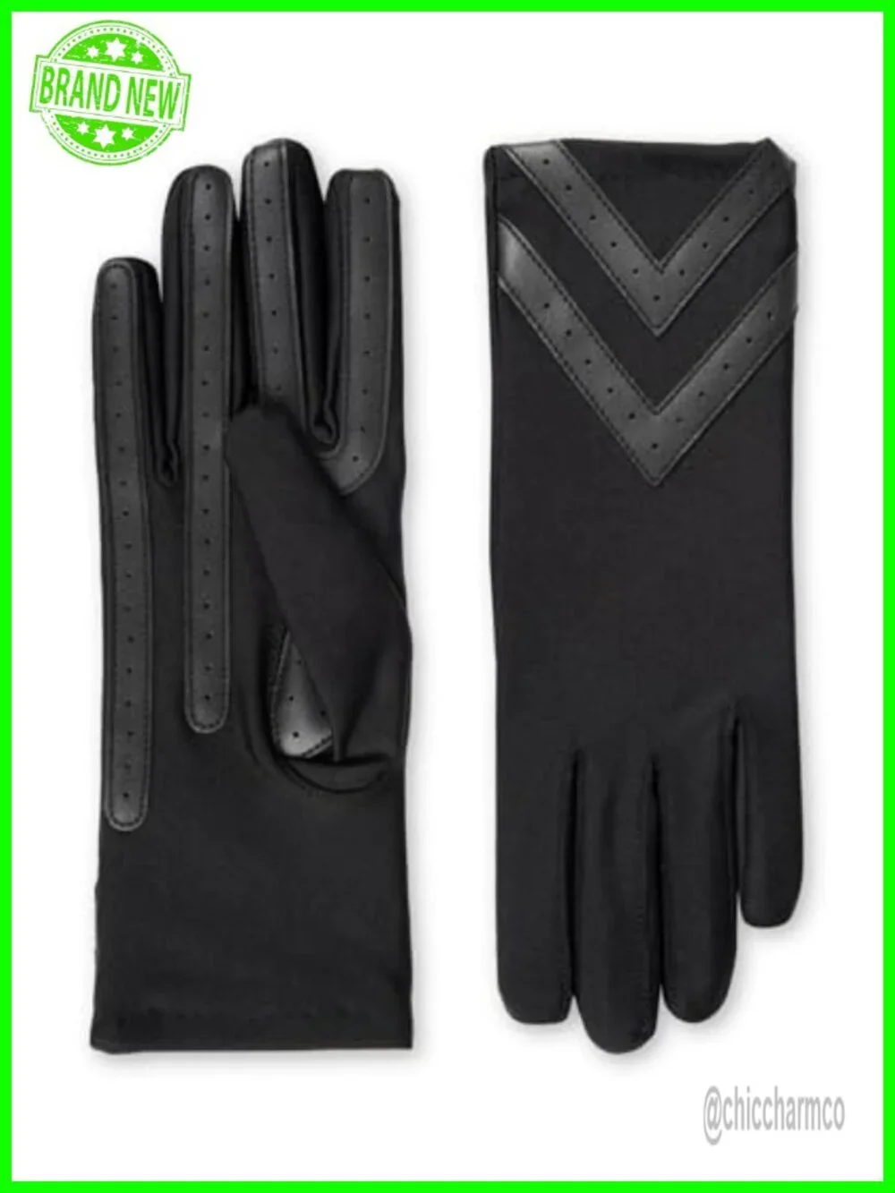 Waterproof Fleece Lined Touchscreen Gloves Chevron Design